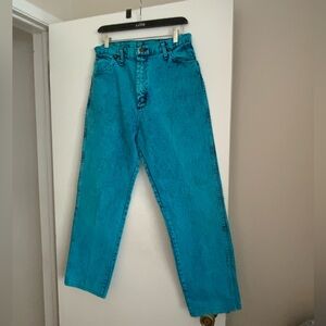 Vintage RARE teal Wranglers
